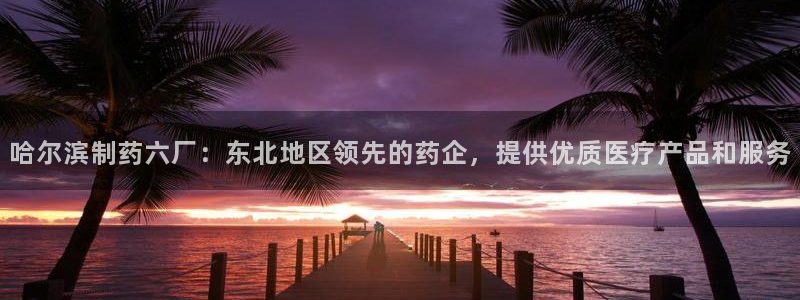 九游会老哥俱乐部：哈尔滨制药六厂：东北地区领先的药企，提供优质医疗产品和服务