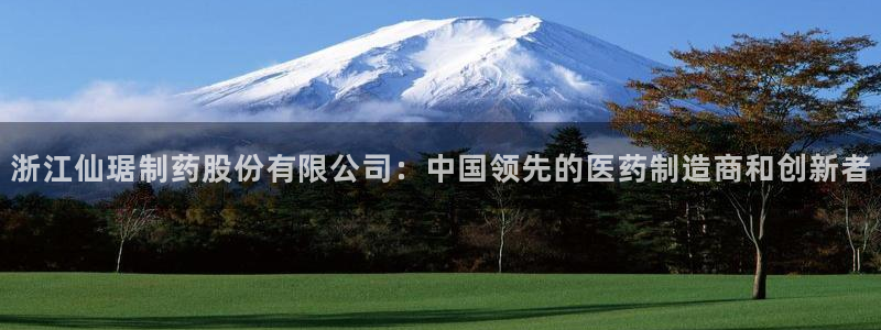 usdt九游会老哥俱乐部：浙江仙琚制药股份有限公司：中国领先的医药制造商和创新者