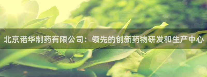 九游老哥俱乐部官网登录不了：北京诺华制药有限公司：领先的创新药物研发和生产中心