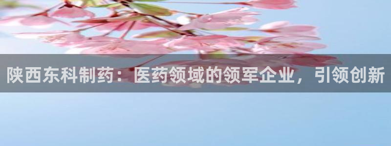 九游会老哥俱乐部社区论坛：陕西东科制药：医药领域的领军企业，引领创新