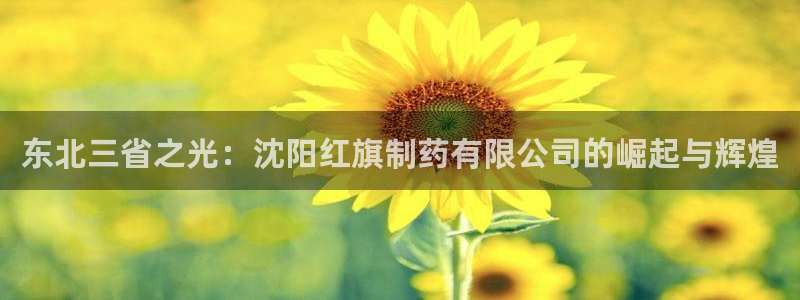 九游会老哥俱乐部官网首页论坛：东北三省之光：沈阳红旗制药有限公司的崛起与辉煌