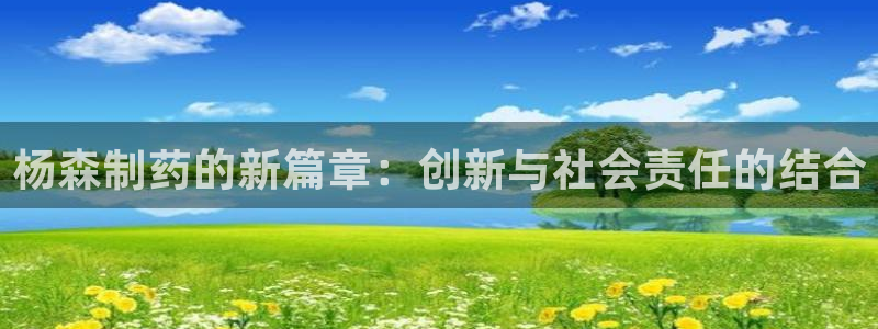 老哥俱乐部是干什么的啊：杨森制药的新篇章：创新与社会责任的结合