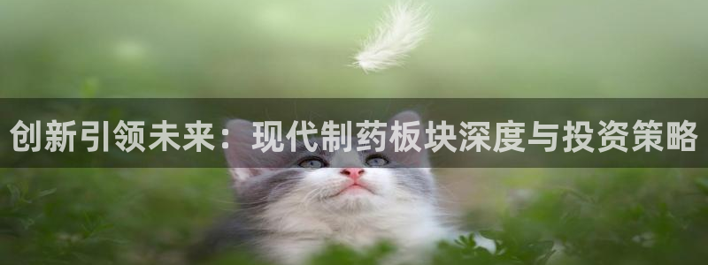 ag九游会老哥：创新引领未来：现代制药板块深度与投资策略