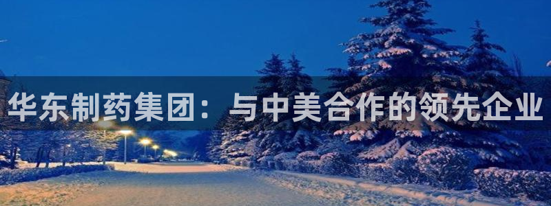 九游会老哥俱乐部：华东制药集团：与中美合作的领先企业